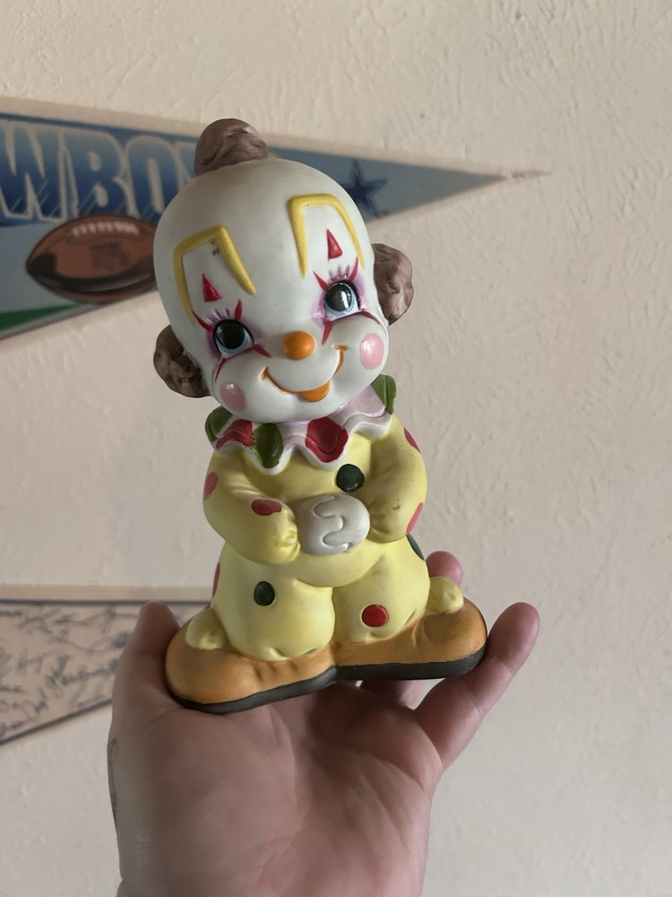 Lefton Vintage Porcelain Clown Figurine