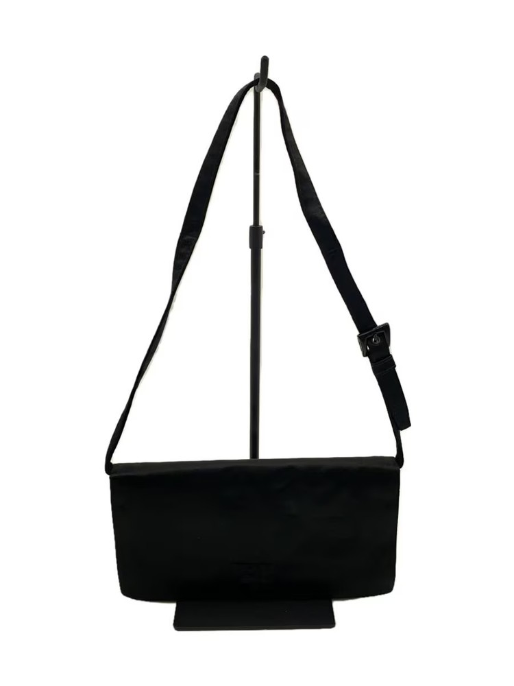 RARE PRADA Shoulder Bag BLK B6723 Satin Fabric Vintage Luxury