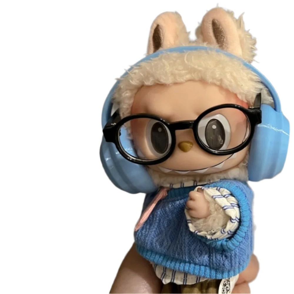 Labubu Doll Earphone Headphone Accessories for 10-17cm Plush Dolls
