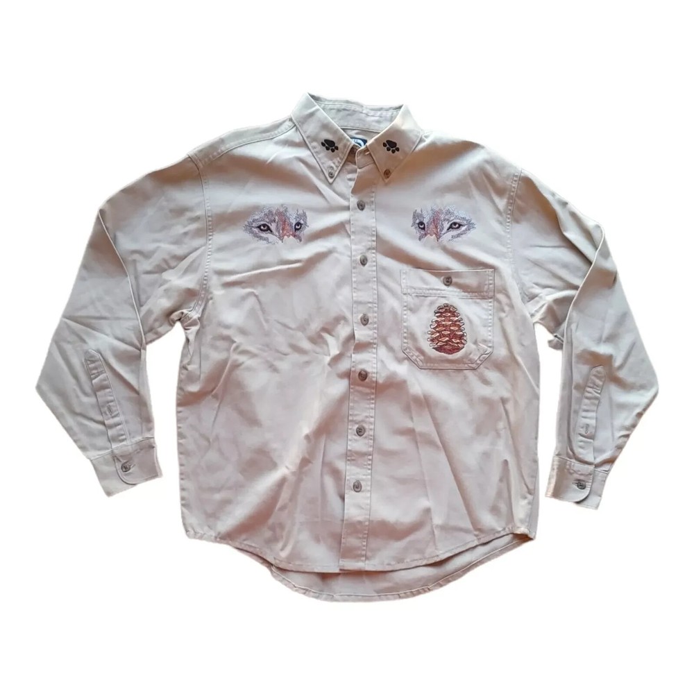 VTG Men's Button Down Size M Western Long Sleeve Shirt