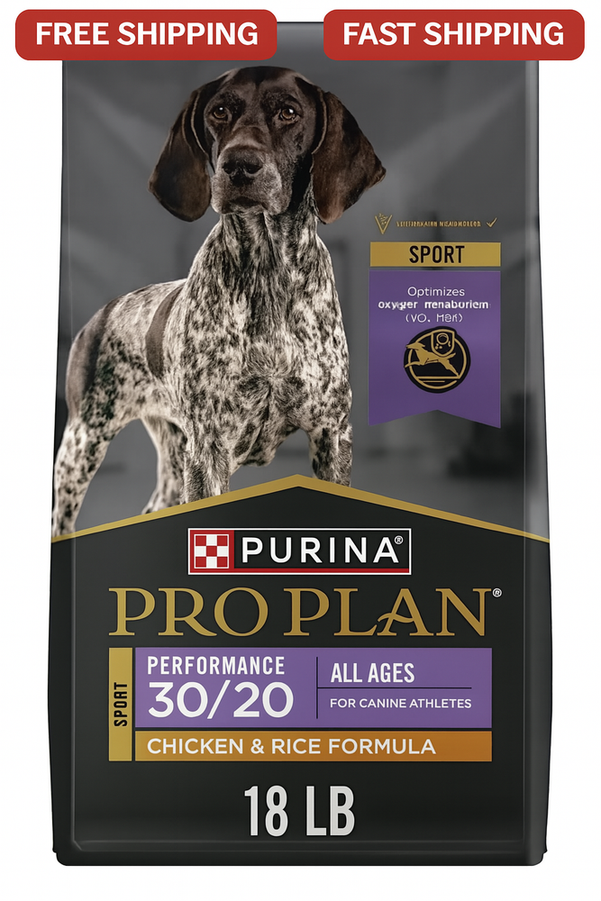 Purina Pro Plan Performance 30/20 Chicken & Rice Dry Dog Food 18lb Bag