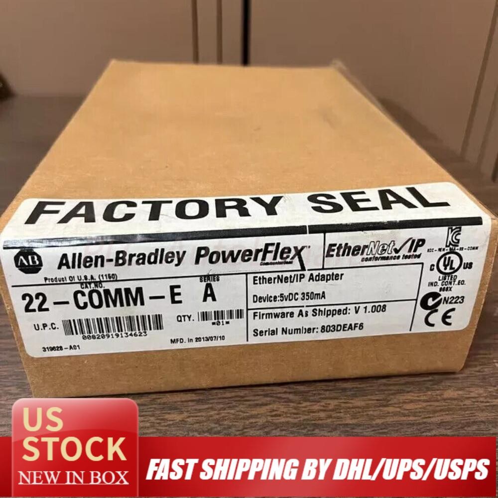 New Allen Bradley 22-COMM-E SER A PowerFlex Ethernet/IP Comm Adapter US Free Tax