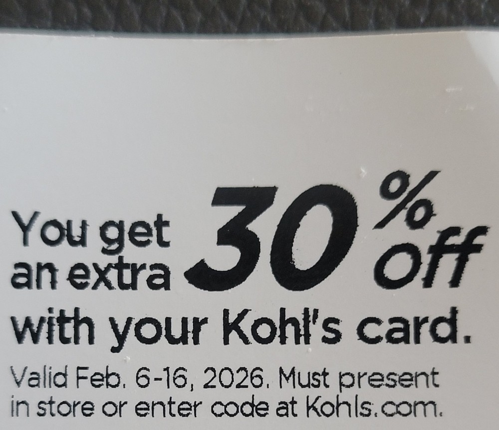 Kohls 30% Off Coupon-image