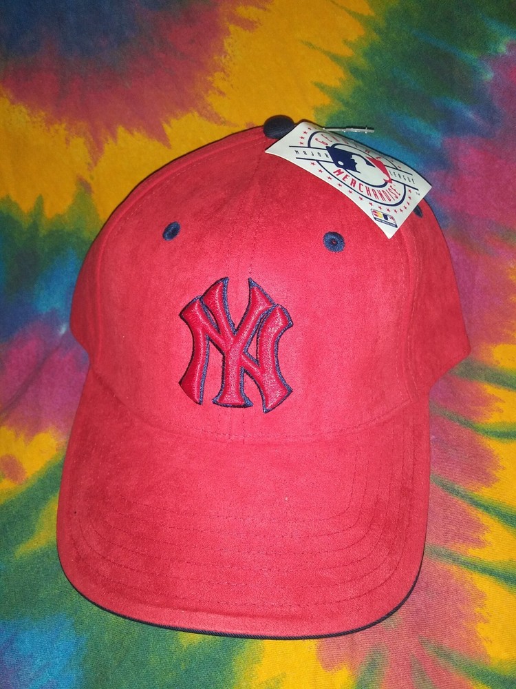 New York Yankees Red Suede Hat