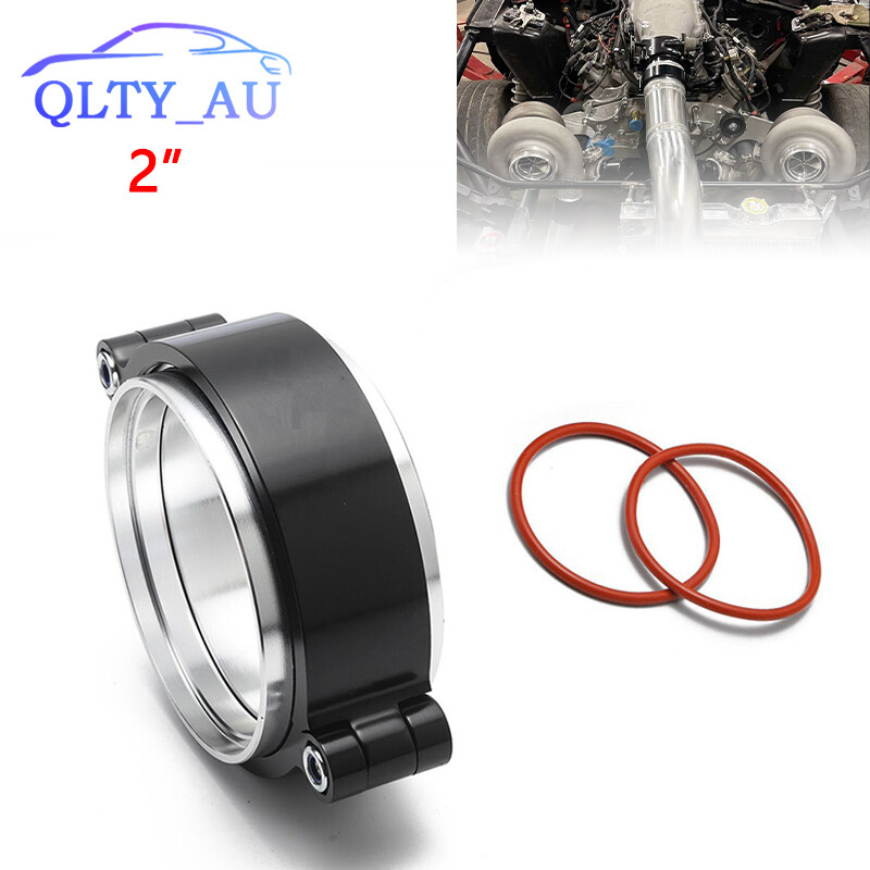 2''51mm Aluminum Quick Release V-Band Clamp Kit for Intake Intercooler Pipe