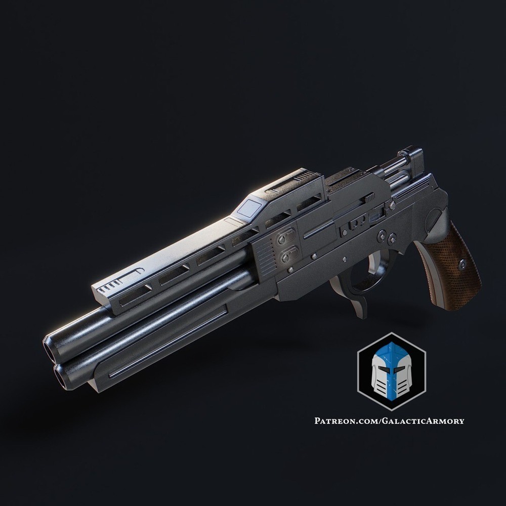 Custom 3D Printed Jedi Survivor Blaster - Quickdraw Replica Prop 1:1 (Painted)