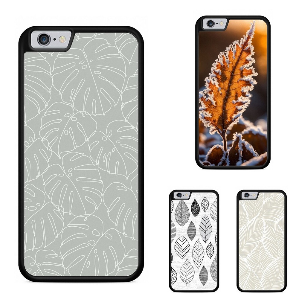 fashion printing leaf outline For iPhone SE4 16E 12 13 14 15 16 Pro Max TPU Case