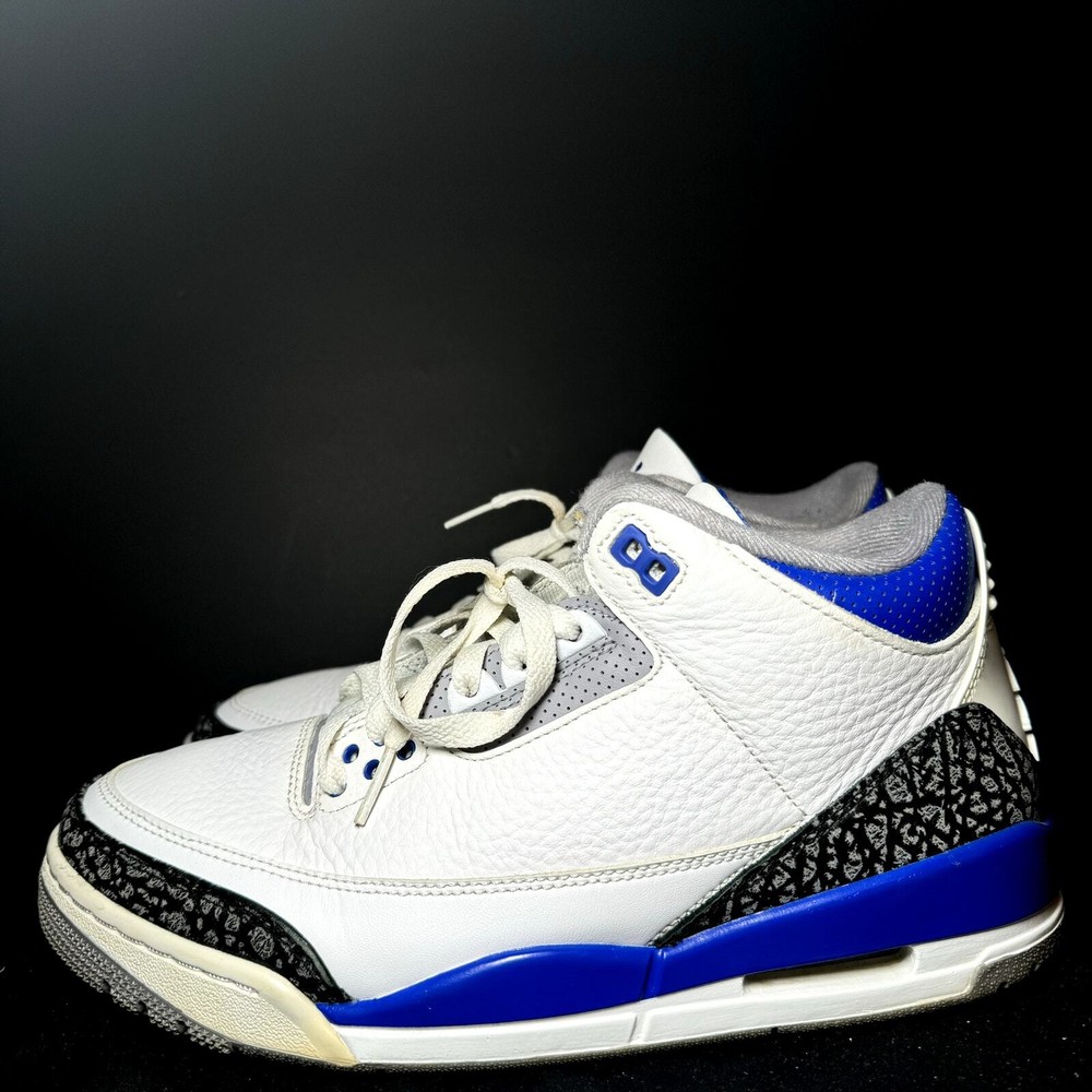 Nike Air Jordan 3 Retro Racer Blue Men's Shoes - Size 8.5 - CT8532 145
