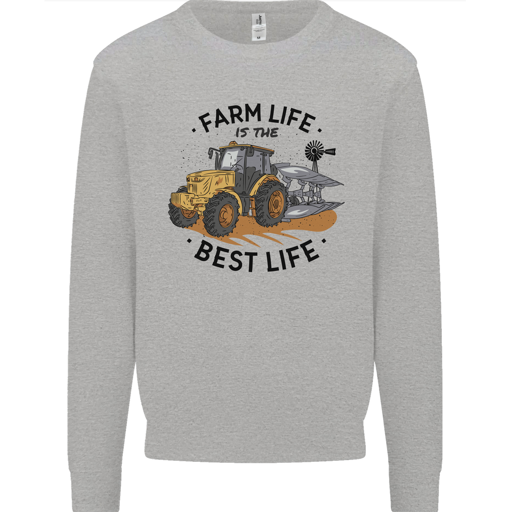 Farm Life is the Best Life Farming Farmer Mens Sweatshirt Jumper