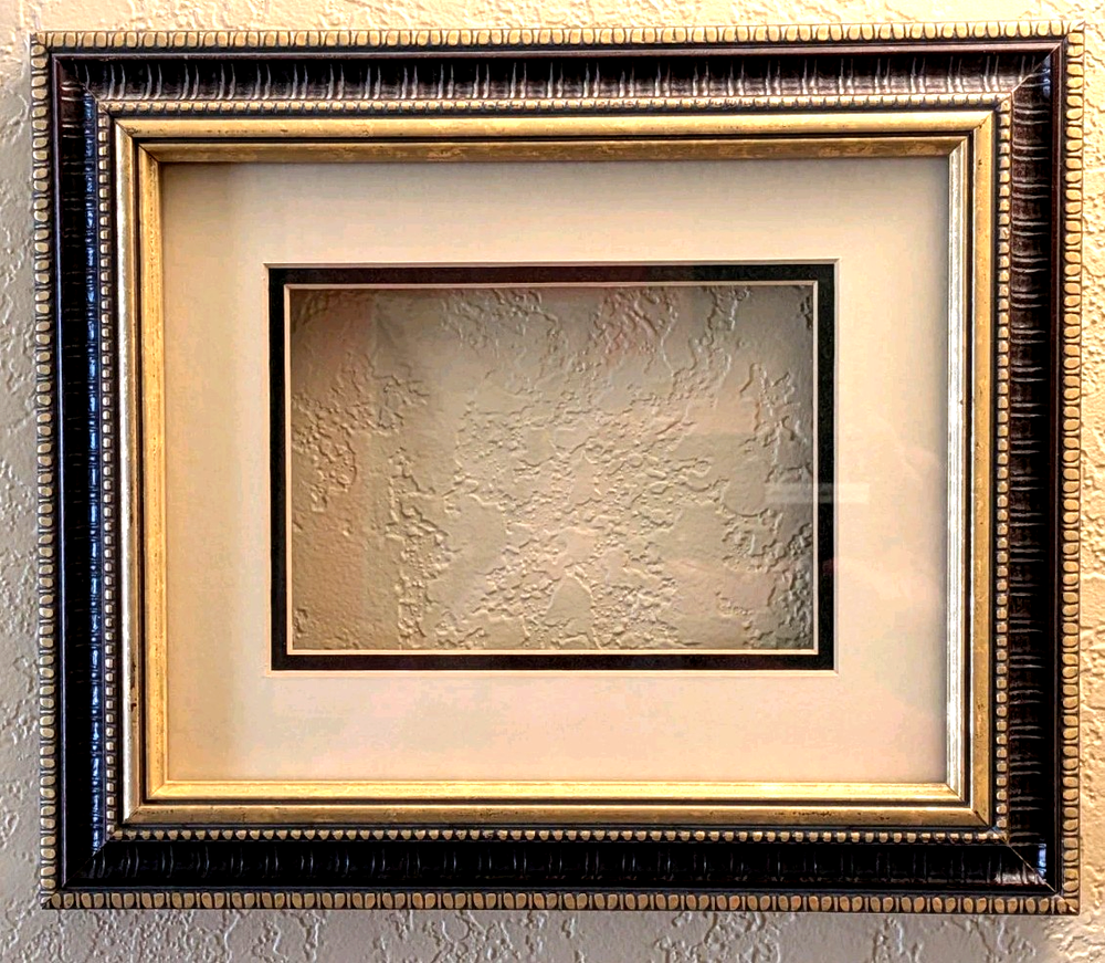 Ornate Gold & Purple Picture Frame w/Double Mat-Classic Traditional Style