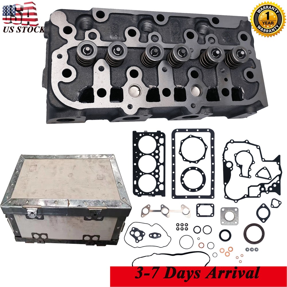 NEW Complete Cylinder Head Valve & Spring for Kubota RTV900 ZD323 D902 US Stock