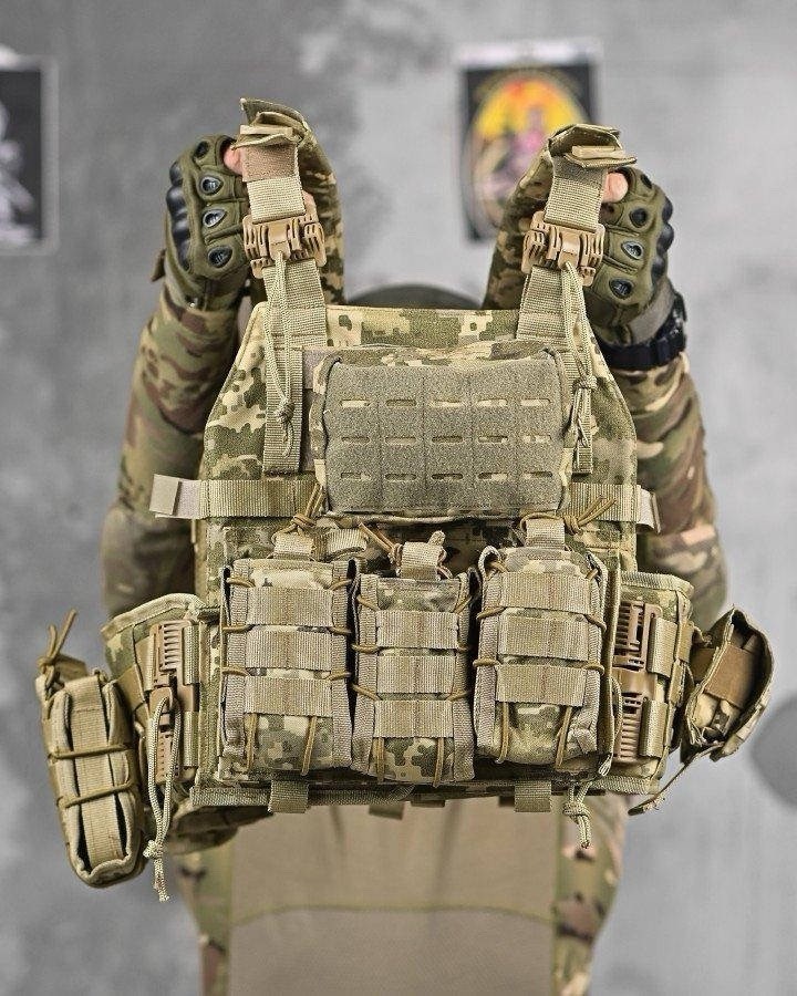 Tactical Plate Carrier Quick Release MOLLE Vest Multicam Armor Carrier