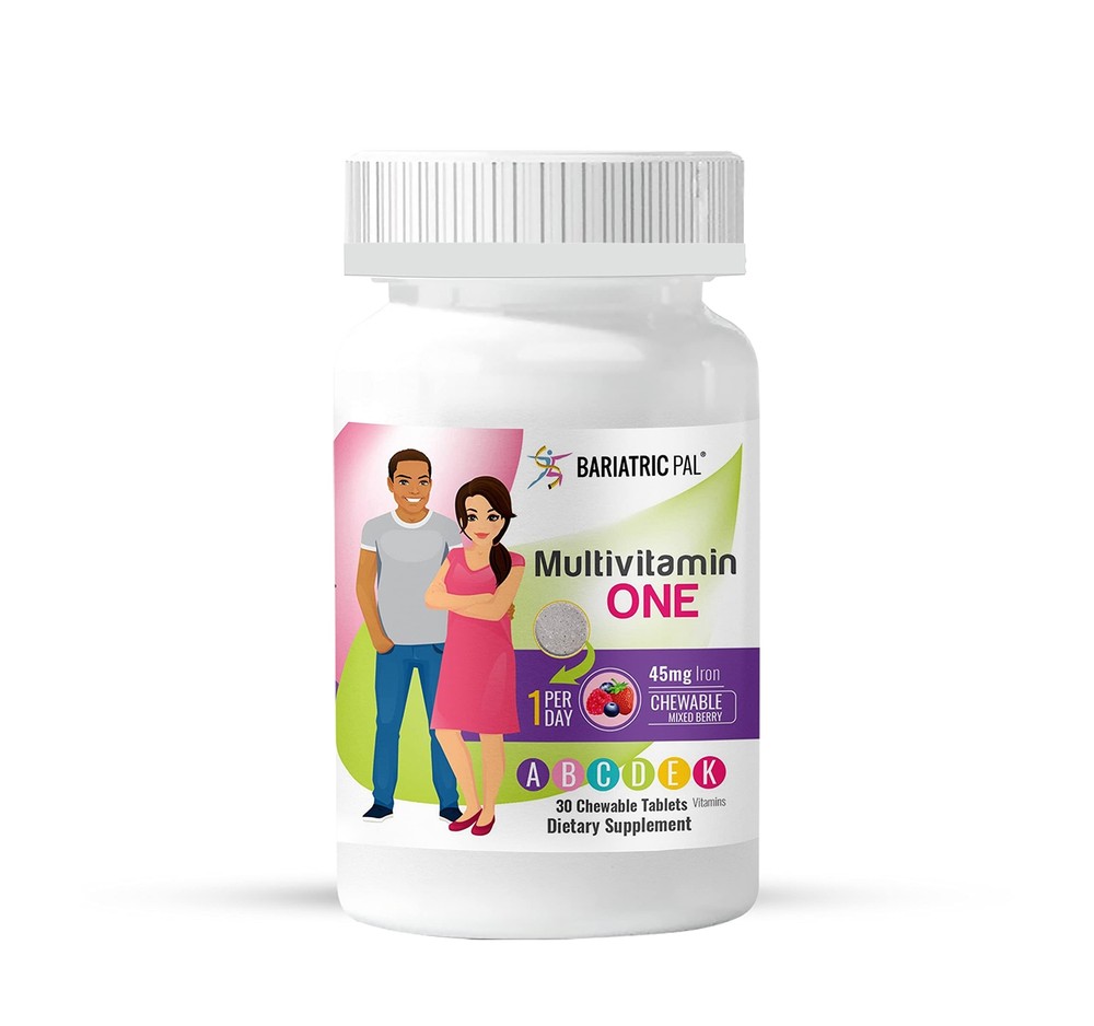 Multivitamin ONE 1 per Day! Bariatric Multivitamin Chewable with 45mg Iron - ...