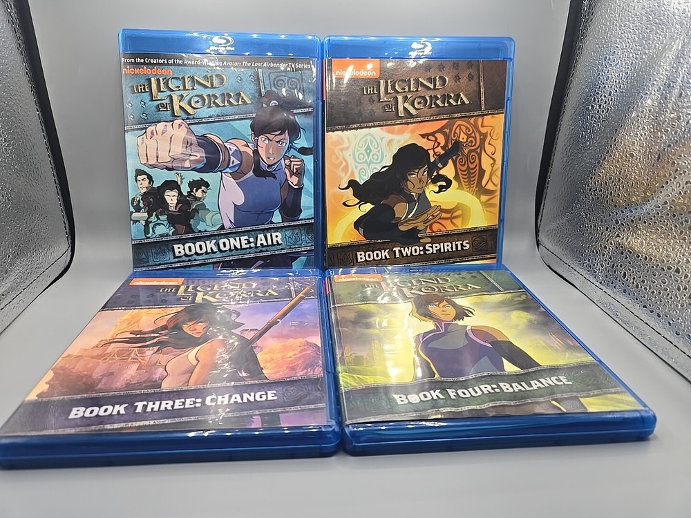THE LEGEND OF KORRA: BOOK 1-4: AIR Blu-ray + DVD Complete Series Sealed NEW