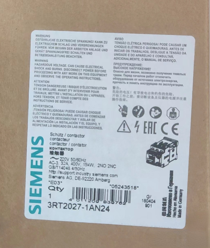 NEW Siemens Contactor 3RT2027-1AN24 3RT2 027-1AN24
