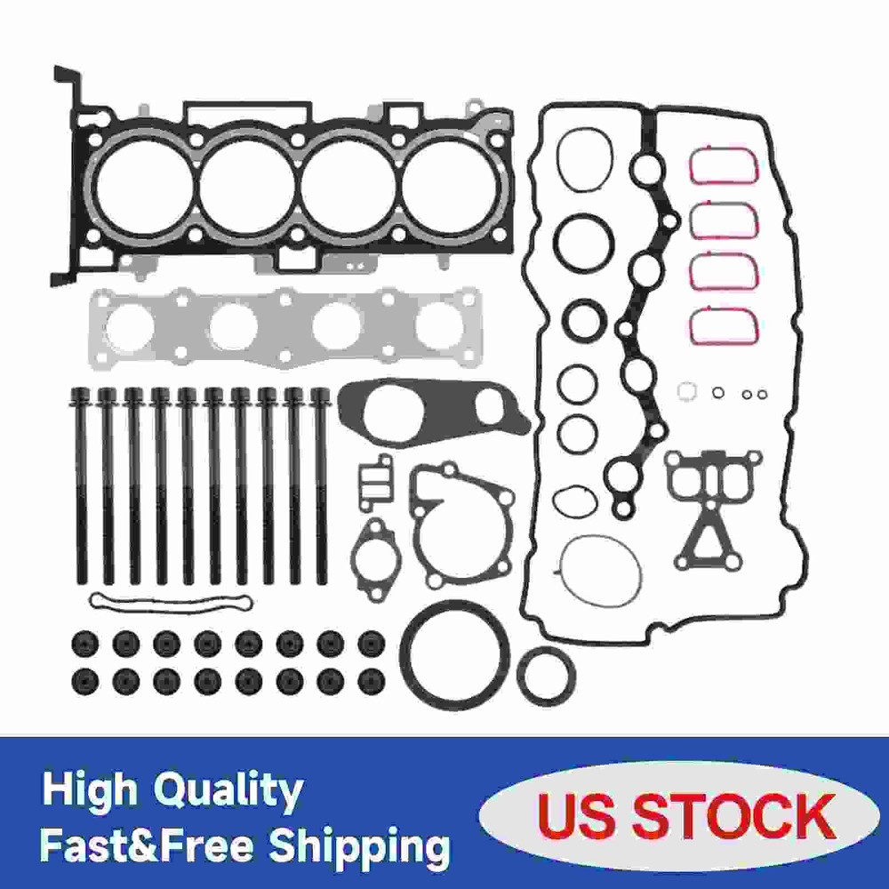 For Hyundai Sonata KIA Forte Soul G4KH 2.0L Engine Gasket Seal Kit w/ Head Bolts