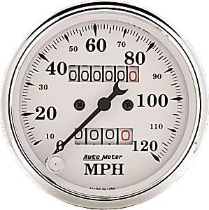 Auto Meter 1693 Old Tyme White Speedometer