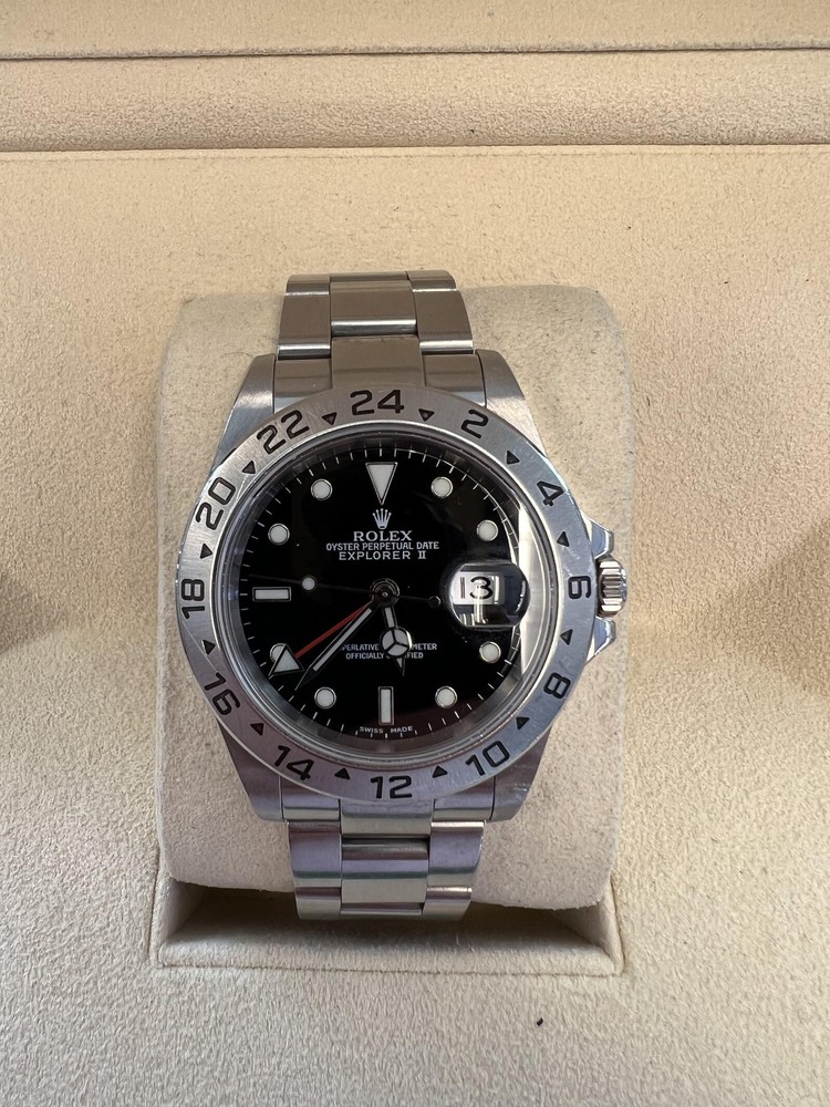 Rolex Explorer II Black Dial with Box and Papers