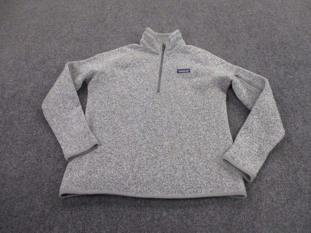 Patagonia Jacket Adult L Gray Better Sweater Outdoors Lightweight Logo Womens