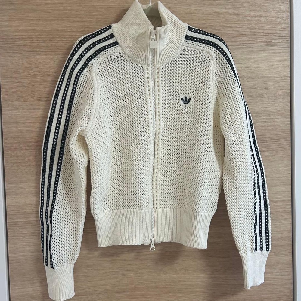 Adidas Originals WMNS Premium Crochet Track Top JD1082 Wonder White Official XS