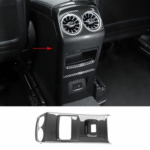 For Benz GLA 2020-2022 ABS Carbon Fiber Rear Air Outlet Vent Panel Cover Trim