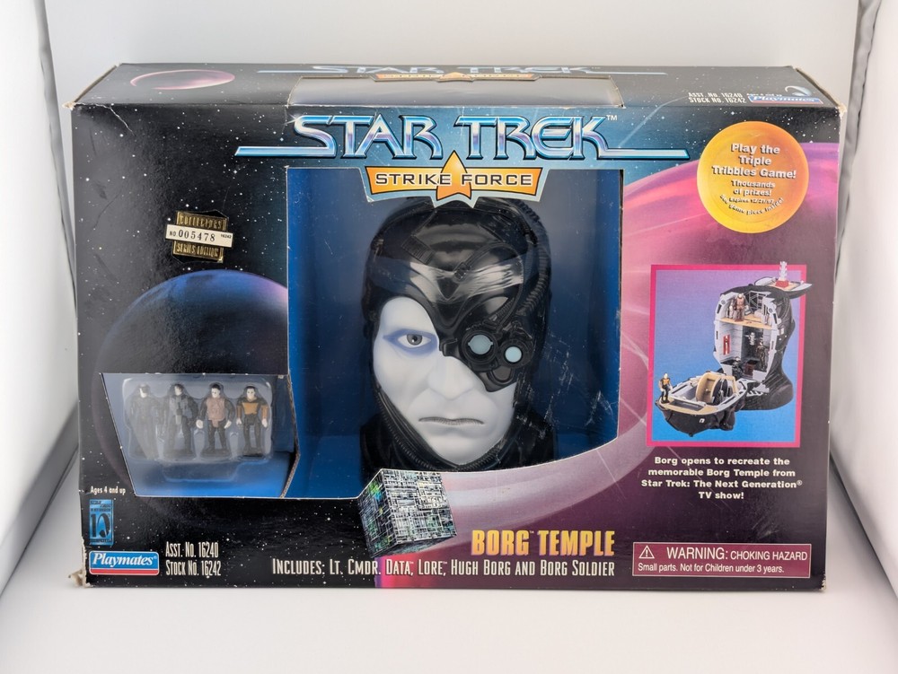 Star Trek Strike Force Borg Temple Playset Collectors Edition 1997 Playmates New