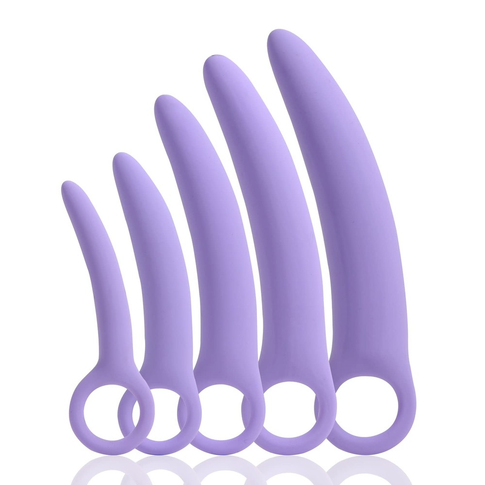 5 Pack Silicone Pelvic Floor Muscle Dilator Trainer Set,Pelvic Wand Massager ...
