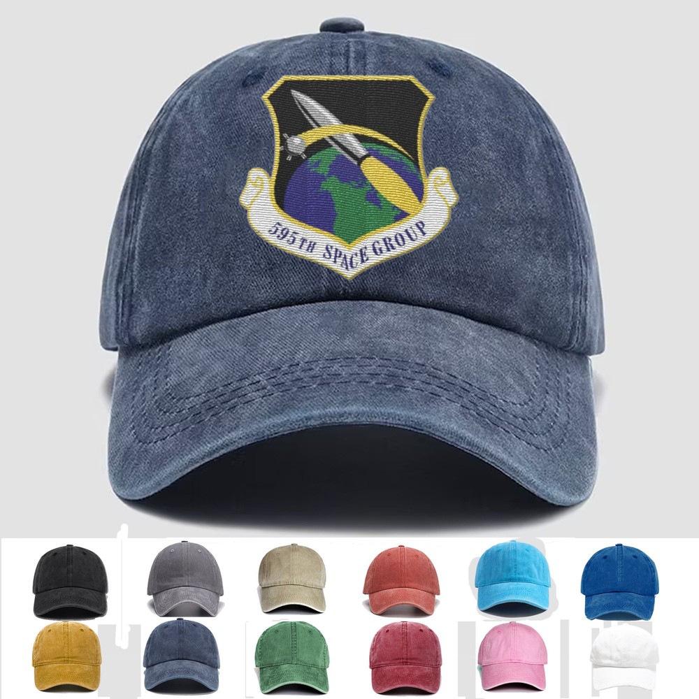 Custom Embroidered Hat 595th Space Group, Veteran Cap, Trucker Hat, Gift Idea