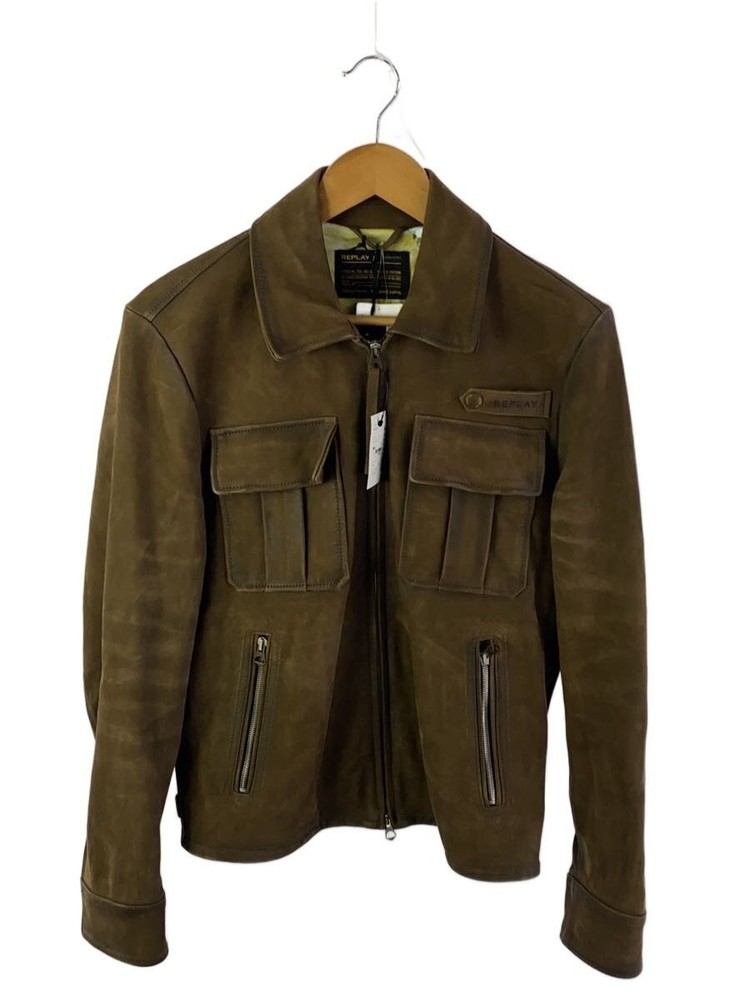 Replay Nubuck Leather Jacket Blouson/S/Leather/Brw/M815900083710 3369