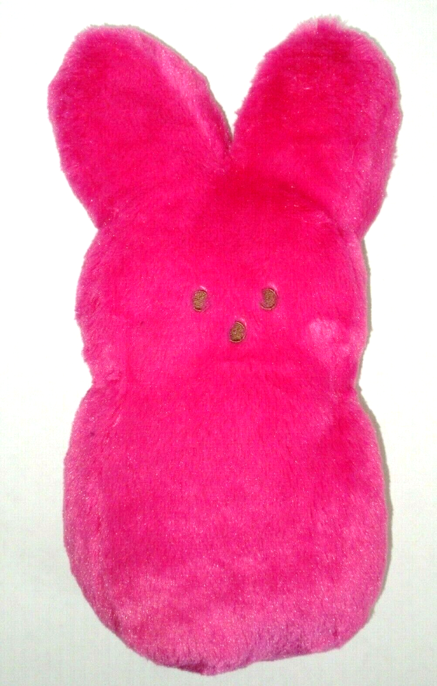Peeps Plush Stuffed Pink Bunny Large 17” Furry Animal Toy Just Born Easter