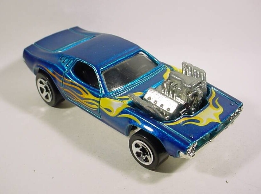 Hot Wheels Blue Rodger Dodger w/ Flames (Set Car) Loose