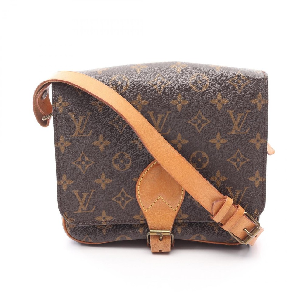 LOUIS VUITTON Cartouchiere MM Monogram Canvas Crossbody Bag M51253 Pre-Owned