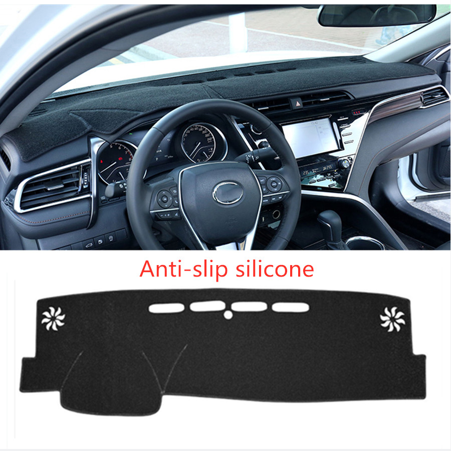 Black Dashboard Dash Mat DashMat Sun Cover Pad For Toyota Camry 2018-2024