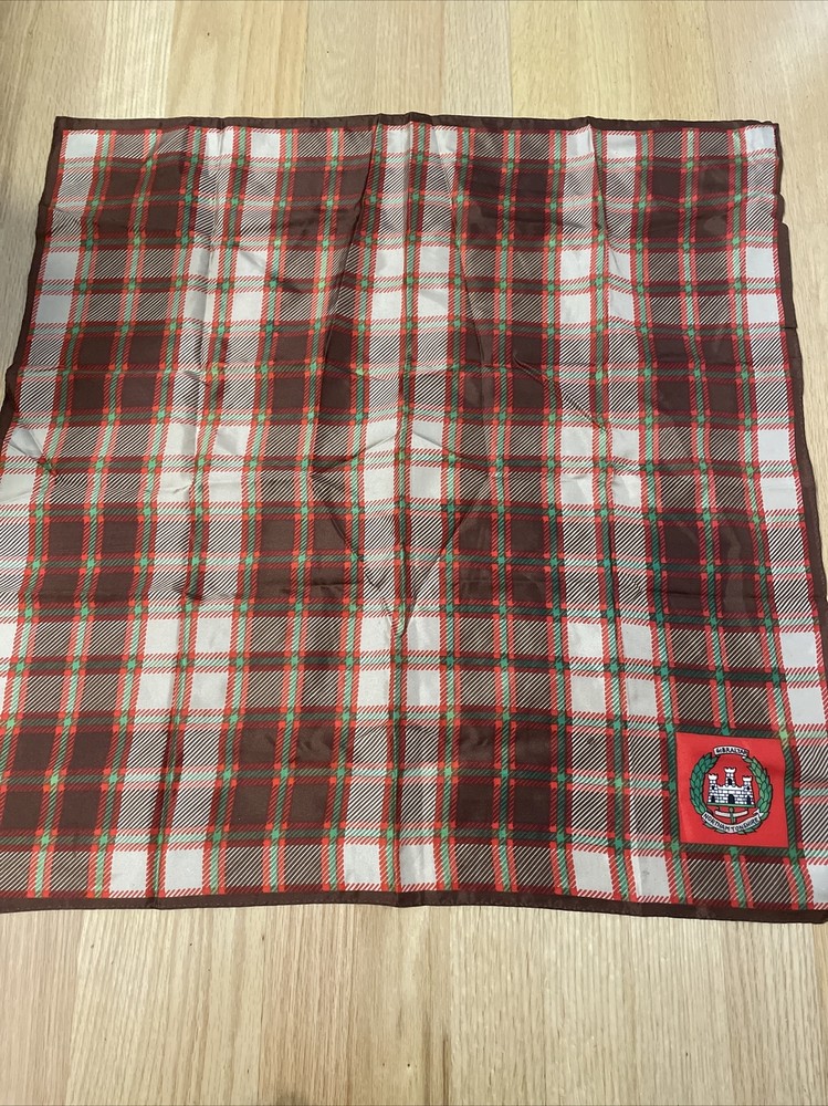 Vintage Gibraltar Northam Tonshire Flannel Pattern Scarf