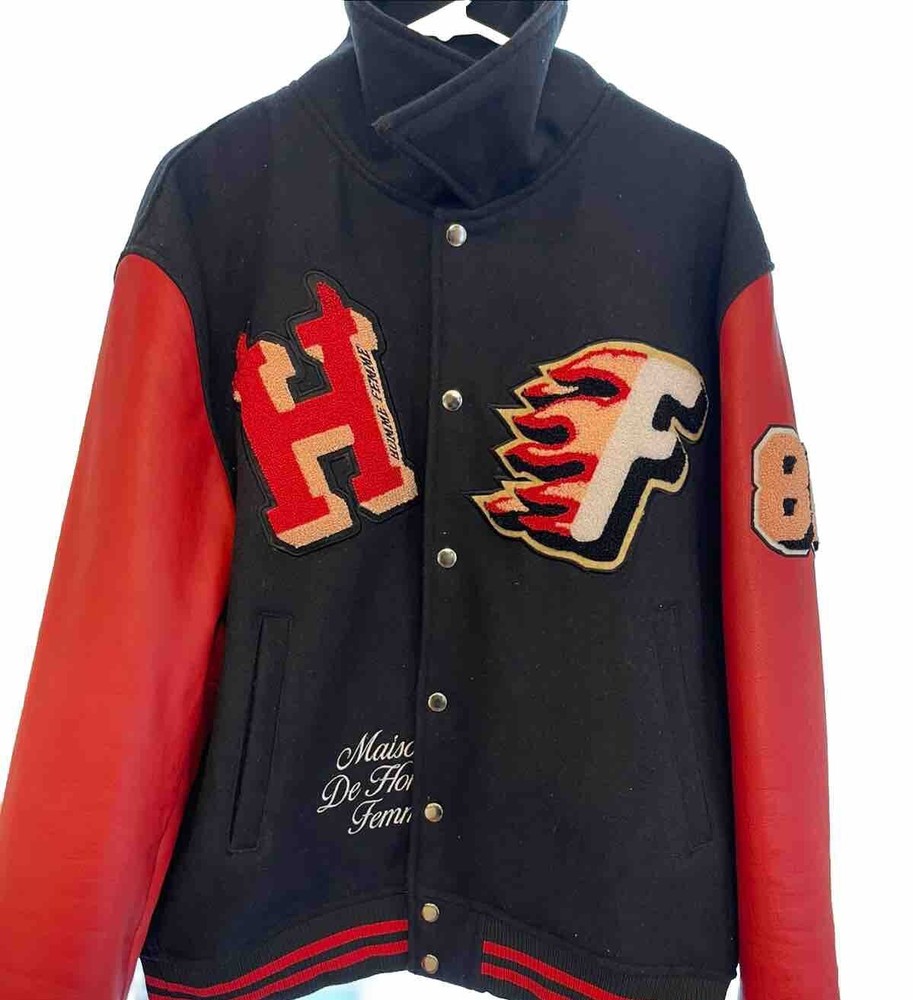 Homme Femme Letterman Jacket