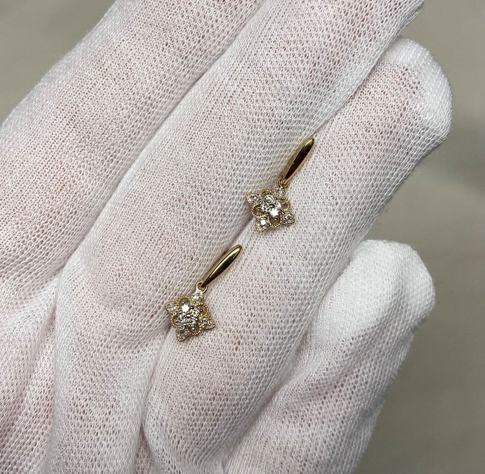 9ct gold diamond stud earrings for women