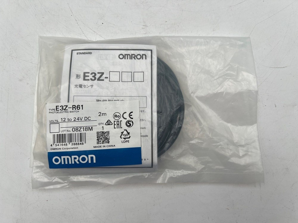 Omron E3Z-R61 Photoelectric Sensor Reflective 12–24VDC NPN Output