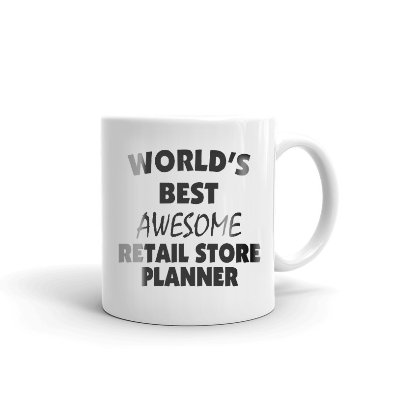 World's Best Awesome Retail Store Planner Coffee Tea Ceramic Mug Office Cup Gift