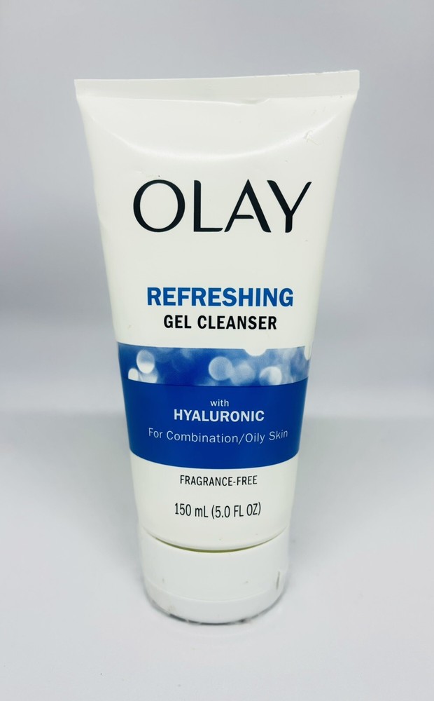OLAY Refreshing Gel Cleanser & Hyaluronic Fragrance Free New Packing 5oz 150mL