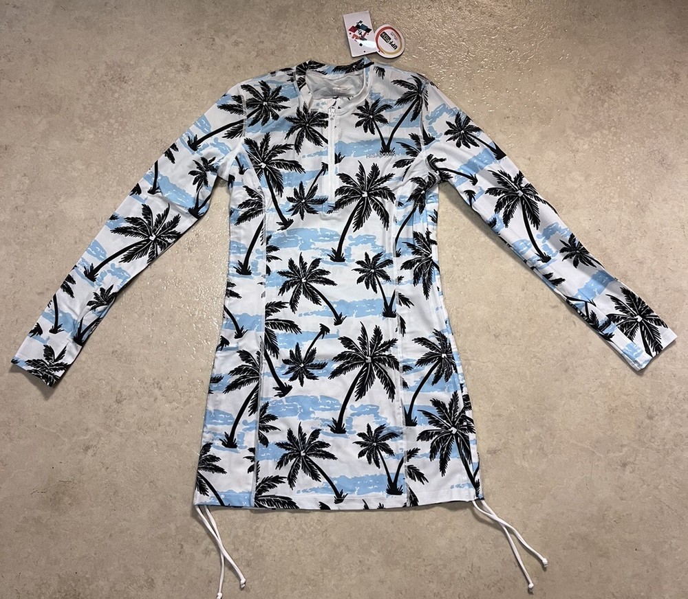 NWT ✅ HISKYWIN Long Sleeve UV Sun Protection Rash Guard Side Adjustable ✅ Size M