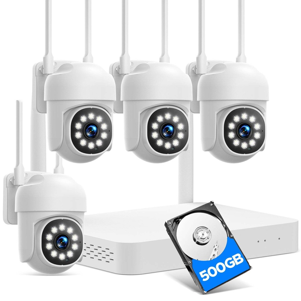Wireless Home Security Camera System WiFi Outdoor 1080P IP Cameras Two-way audio
