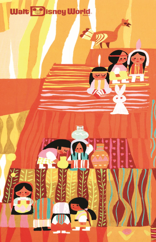 Mary Blair Disney Contemporary Hotel Mural Concept Art Poster Print 11x17