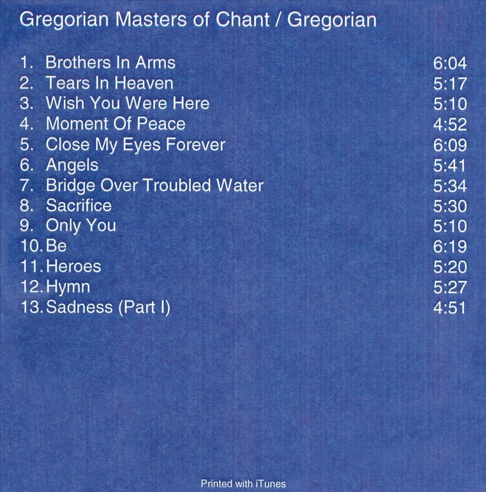 Gregorian Masters of Chant Exclusive Barnes & Noble CD