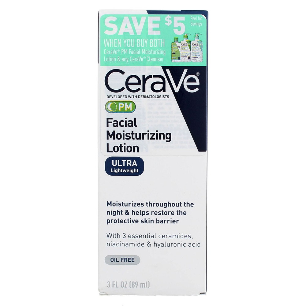 3-Pack CeraVe PM Hydrating Night Moisturizer 3 fl oz Each