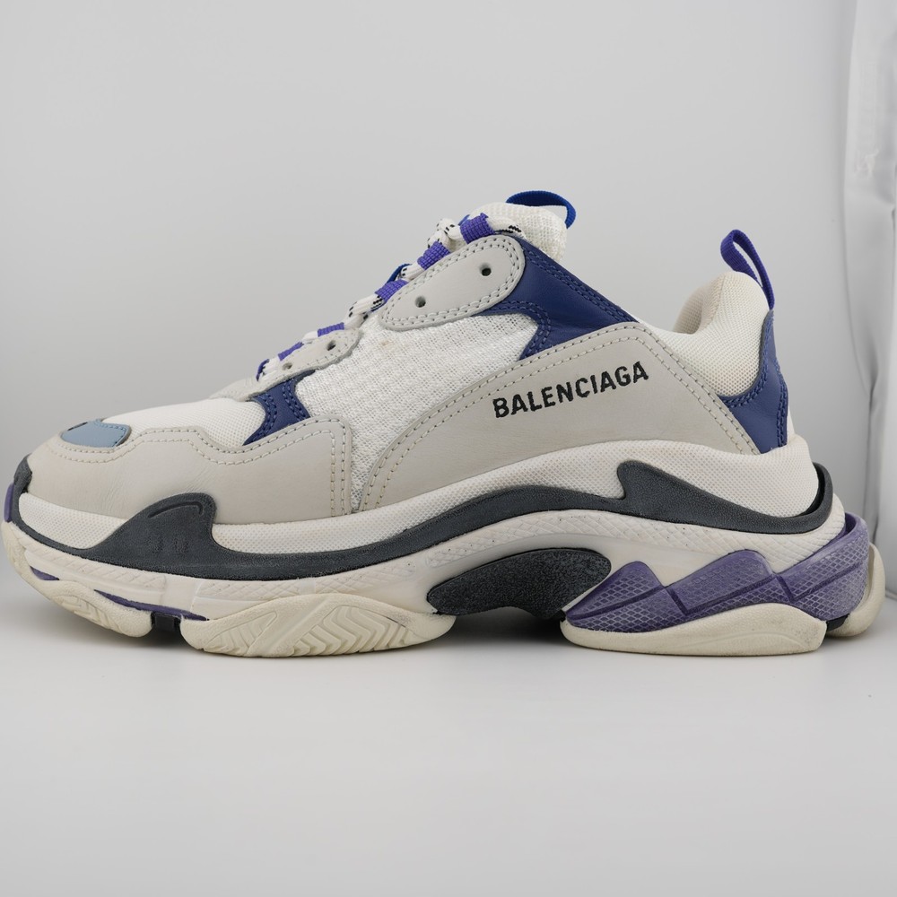 Balenciaga Triple S Sneaker 541641 W09OF 9095 White/Purple US 10 Women's