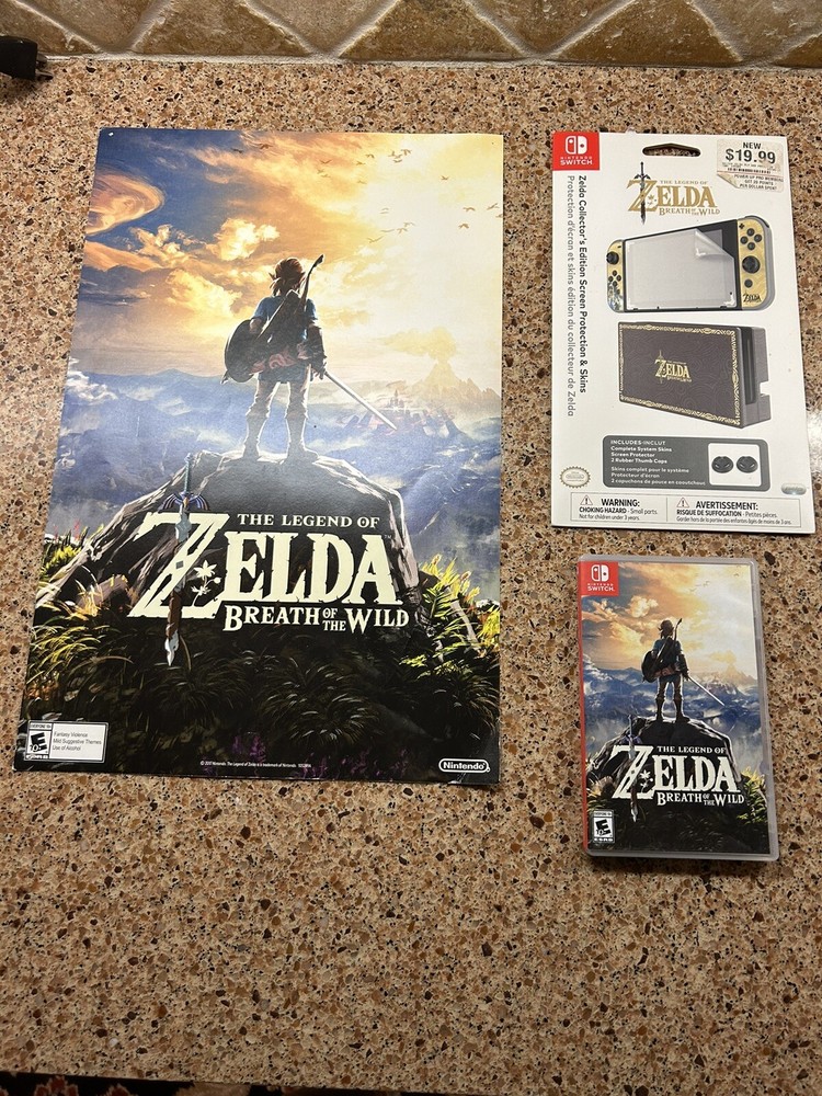 Nintendo Switch Zelda Breath of the Wild Screen Pro. / Skin, Game, Poster
