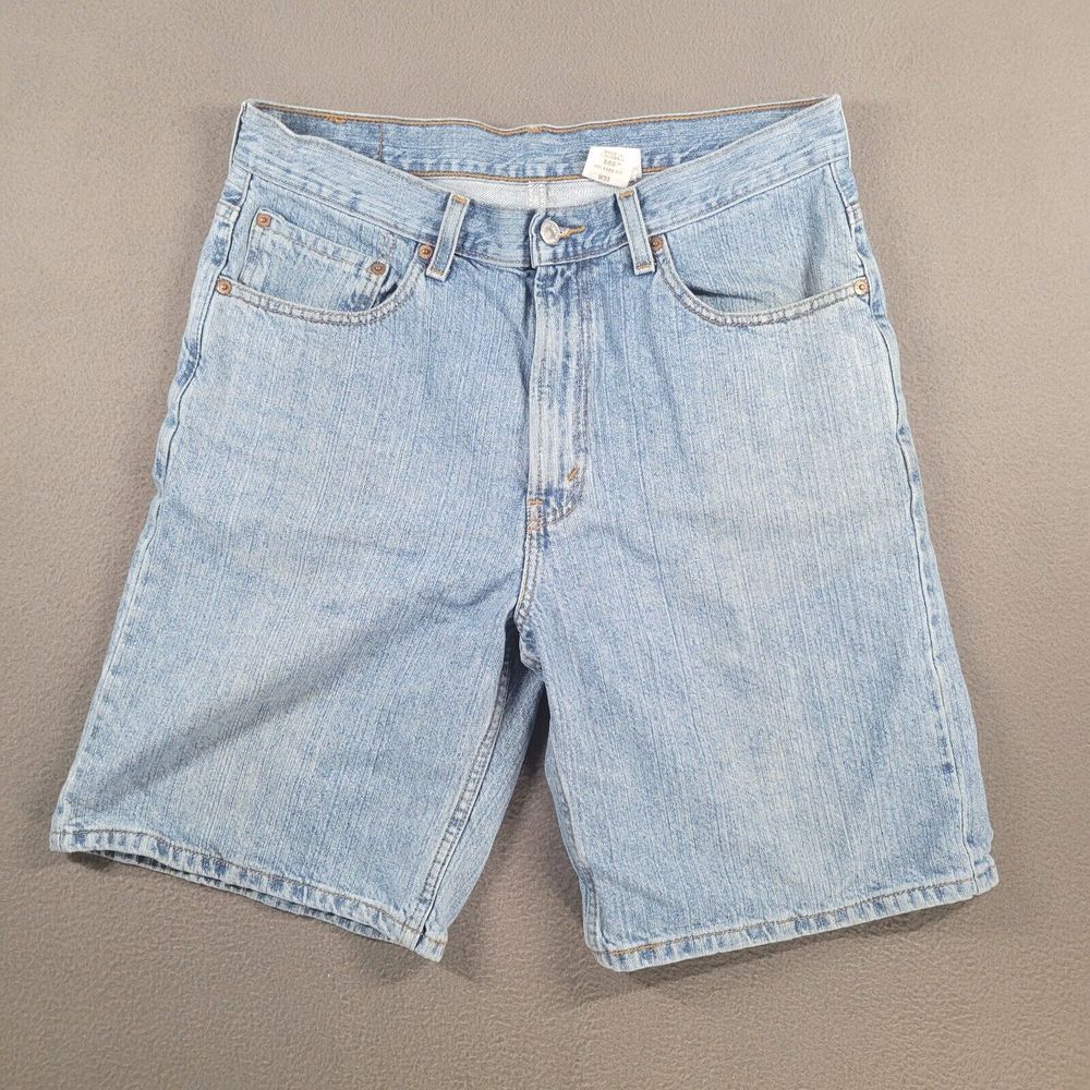 Vintage Levi 550 Shorts Men's 33 Blue High Rise Light Wash Outdoor Straight Fit