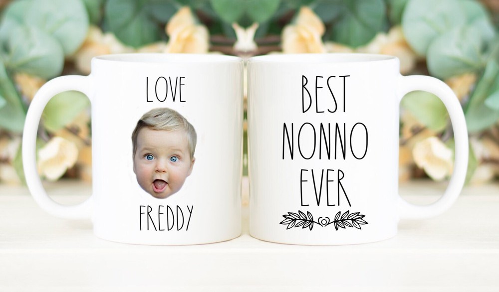 Best Nonno Ever Mug Father's Day Gift Personalized With Photo Of Kids