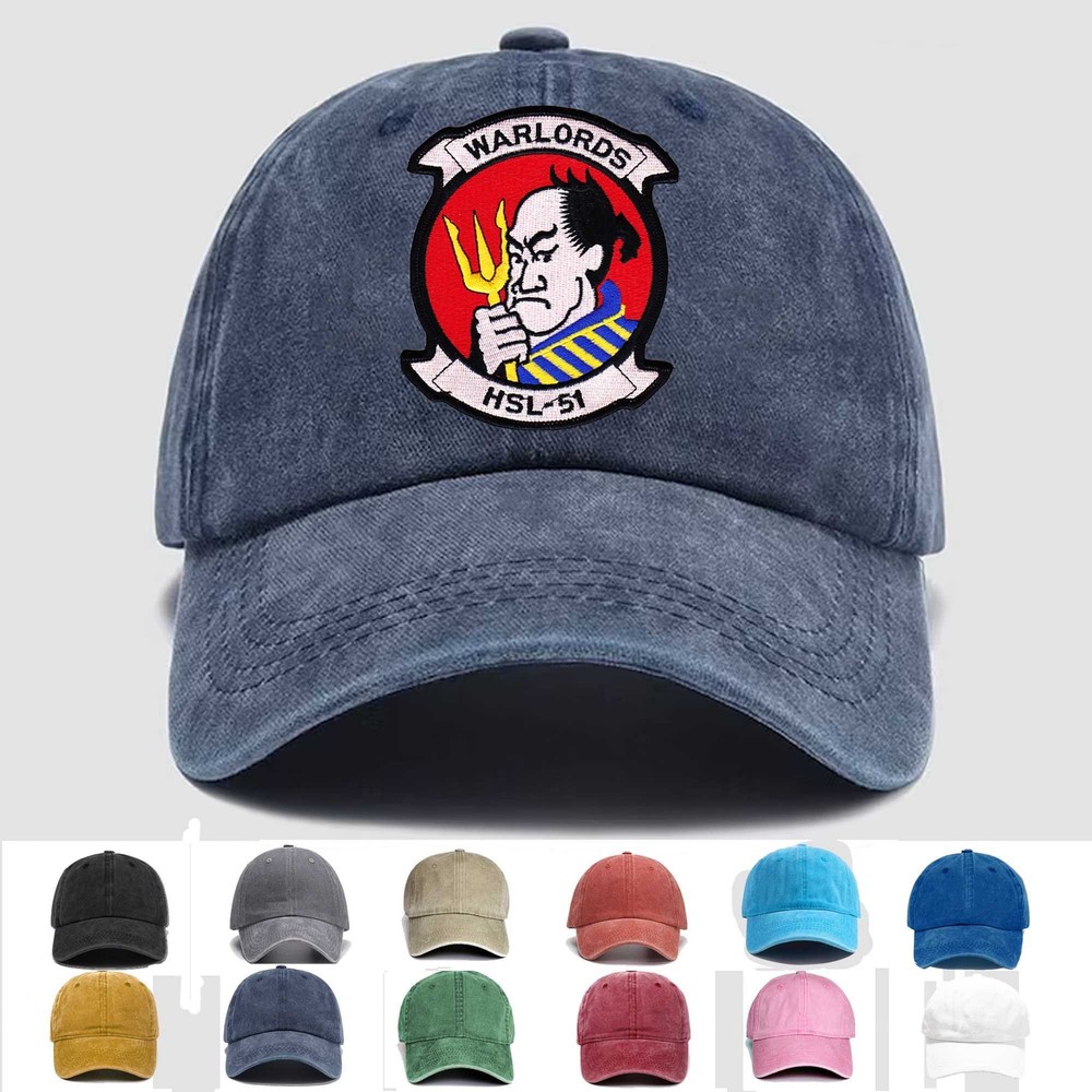 Custom Personalization Embroidered Hat HSL-51 Warlords, Veteran Cap, Gift Idea