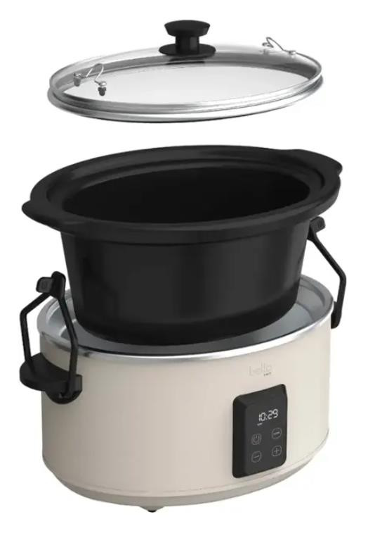 Bella 5QT Programmable Slow Cooker Oatmeal Maker Open Box  